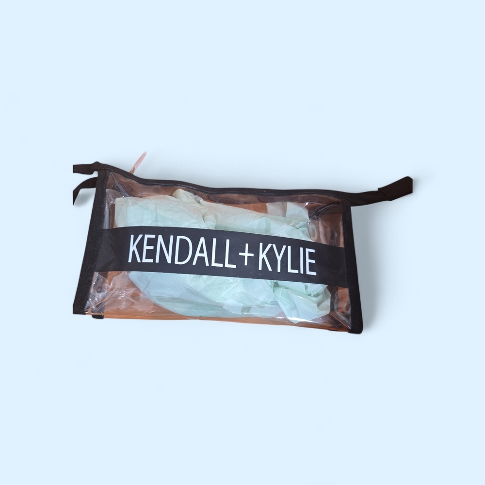 Kendall & Kylie Clear Pouch with Black Trim